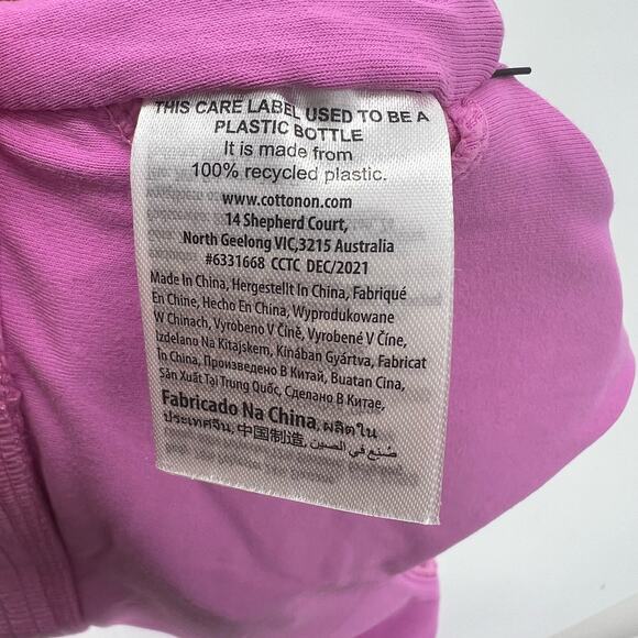 Cotton On Body Strappy Sports Crop Neon Orchid Womens Size XS - Picture 7 of 8